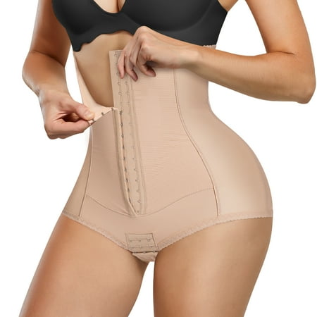 

Junlan Butt Lifter for Women Shapewear Hi-Waist Tummy Control Panties Slimmer Body Shaper(Beige XL)