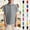 Gray, variant on Kids Polo Shirts Back To School Short Sleeve School Uniform Summer Casual Tshirt Vacation Lapel Collar Tops (Fluorescent Green, 6-7 Years)