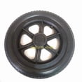 thumbnail image 4 of 12 Inches Wheelchair Wheel 12 1 / 2x2 1 / 4 Pu Tire Inflation Free Wheel Manual Wheelchair Rear Wheel, 4 of 5