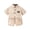 00 # Khaki, variant on REORIAFEE Graduation Outfit for Boys Summer Set Summer Toddler Kids Baby Boy's Set Casual Shirt Short Sleeve Shorts Suit Blue 2-3 Years