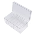 thumbnail image 1 of Organizador De Extensión De Pestañas, Organizador De Suministros De Pestañas Impermeable, Tapa A Prueba De Polvo, Transparente, 6 Compartimentos, Gran Capacidad Para Salón De, 1 of 7