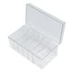 thumbnail image 1 of Organizador De Suministros De Pestañas, 6 Compartimentos, Tapa Acrílica Impermeable A Prueba De Polvo, Organizador De Extensión De Pestañas Transparente Para Salón De Belleza, 1 of 7