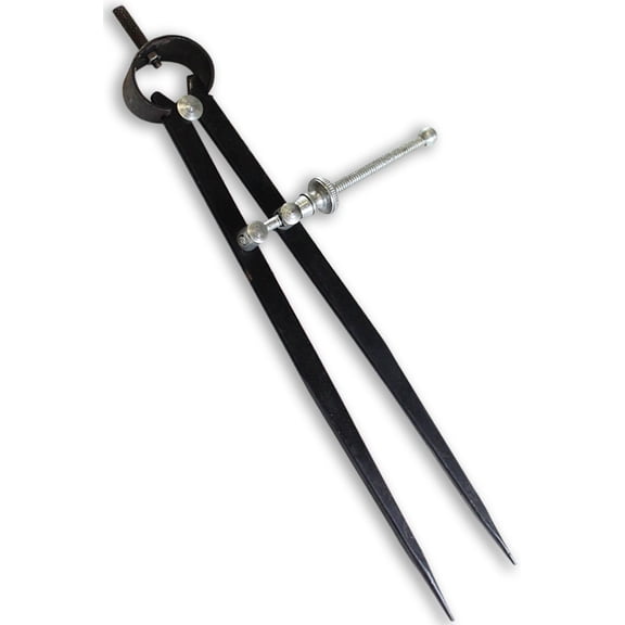 QUIX 9" (22.9 cm) Divider Caliper | Steel Construction | 2.5" (6.4 cm) Kicking Screw Mechanism | Ideal for Scribing Circles, Tracing Uneven Surfaces & Transferring Measurements
