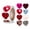 Heart Style A-Multicolor, variant on XJGHHSY Colorful Paper Heart Roll Stickers, 500pcs, Waterproof, Valentine's Day Decorative Stickers for Wedding Party,Heart Style C-Multicolor