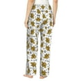 thumbnail image 3 of Naloa Hohey Bee Golden2 Print Women’s Ultra-Soft Comfy Pajama Lounge Pants with Pockets & Drawstring, 3 of 8