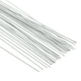 thumbnail image 4 of Uxcell 22 Gauge 14" Alambre de tallo floral, 50 piezas de tallo de flor de hierro envuelto en papel, Blanco, 4 of 7