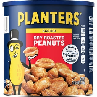 Planters Prepackaged Honey Roasted Peanuts, 52 oz Can - Walmart.com
