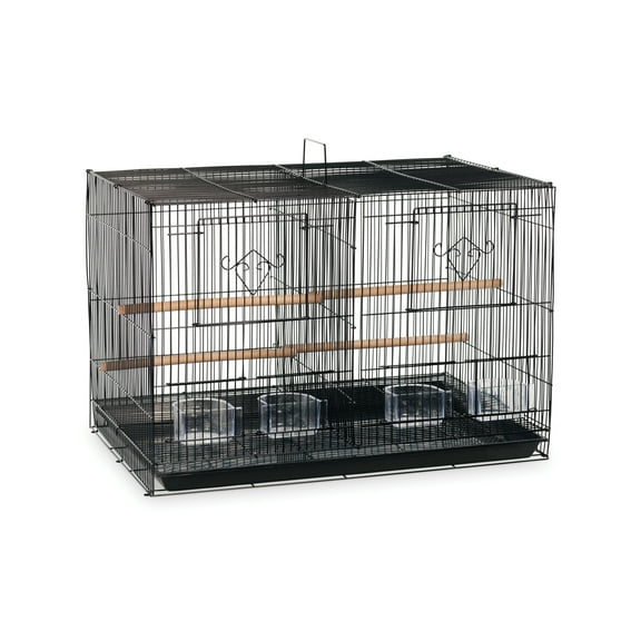 Prevue Pet Products Divided Flight Cage - Black