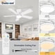 thumbnail image 4 of Ventilador de techo Dolavast de 42 pulgadas con luz y control remoto blanco, 4 of 8
