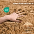 thumbnail image 6 of Nefoso Shag Area Rug, 4ft x 6ft Soft Fluffy Area Rugs for Living Room Bedroom Decor Carpet, Light Brown/Camel, 6 of 10