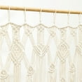thumbnail image 6 of VOGOL Boho Macrame Window Valance, Handmade Cotton Woven Curtain for Bedroom Living Room, 52" x 21", 6 of 7