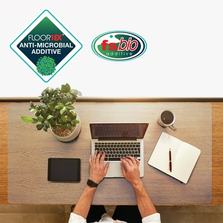 Desktex® Pack of 2 Anti-Microbial Vinyl Rectangular Desk Mats - 17" x 22"