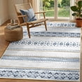 thumbnail image 3 of KoshiMe Area Rugs 4'x6', Low Pile Non-Slip Washable Rug for Living Room, Soft Boho Moroccan Neutral Geometric Indoor Rug for Bedroom Dining Room Office, Blue Brown, 3 of 9