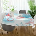 thumbnail image 6 of GZHJMY Cute Seahorse Rectangle Tablecloth, Waterproof Stain Wrinkle Resistant Washable Polyester Table Cover for Picnic Dinner Holiday Kitchen Party Decor, 60 x 90 in Home Decor, 6 of 7
