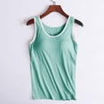 thumbnail image 5 of AirLoni Women's Camisole Loose Fit Square Neck Stretchy Breathable Casual Sleeveless Top Tee Tank Tops For Daily Wear Solid Color Mint Green,M, 5 of 6