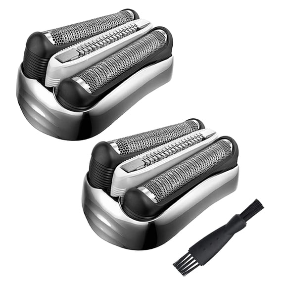 2-Pack 32S Replacement Shaving Heads for Electric Series 3, Compatible with Models 310s,3000s,3010s,3040s,3080s,3050cc,Silver