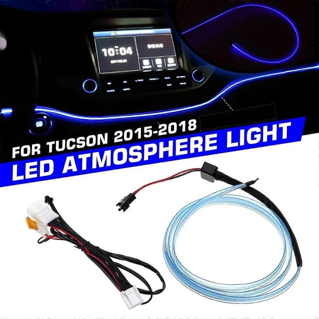 Car Interior LED Dashboard Frame Light Instrument Panel Trim Atmosphere Light for Hyundai Tucson 2015