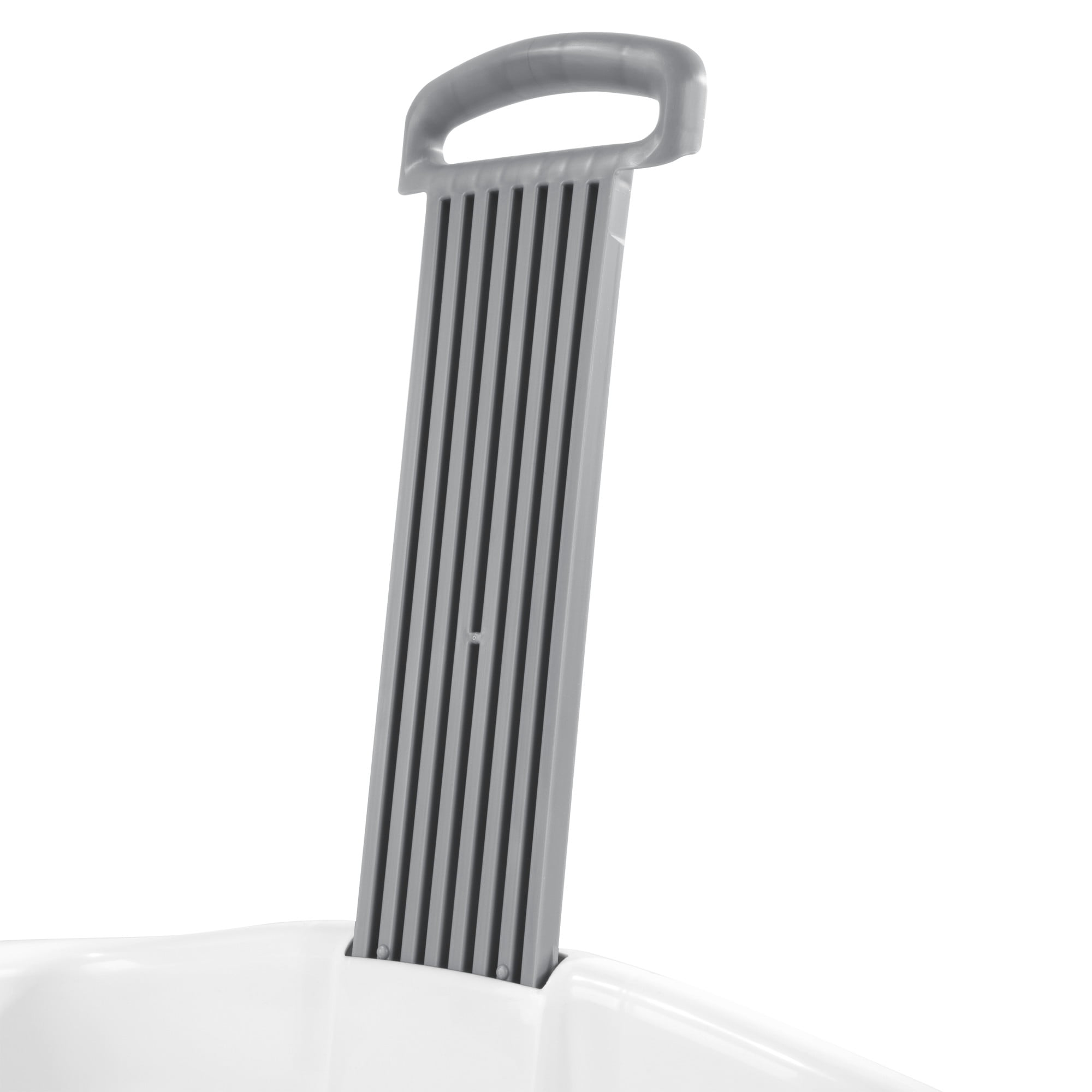 Sterilite White Wheeled 62L Hamper