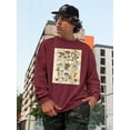 thumbnail image 2 of Mycological Study Sweatshirt Men -Naomi McCavitt Designs, Male x-Large, 2 of 4