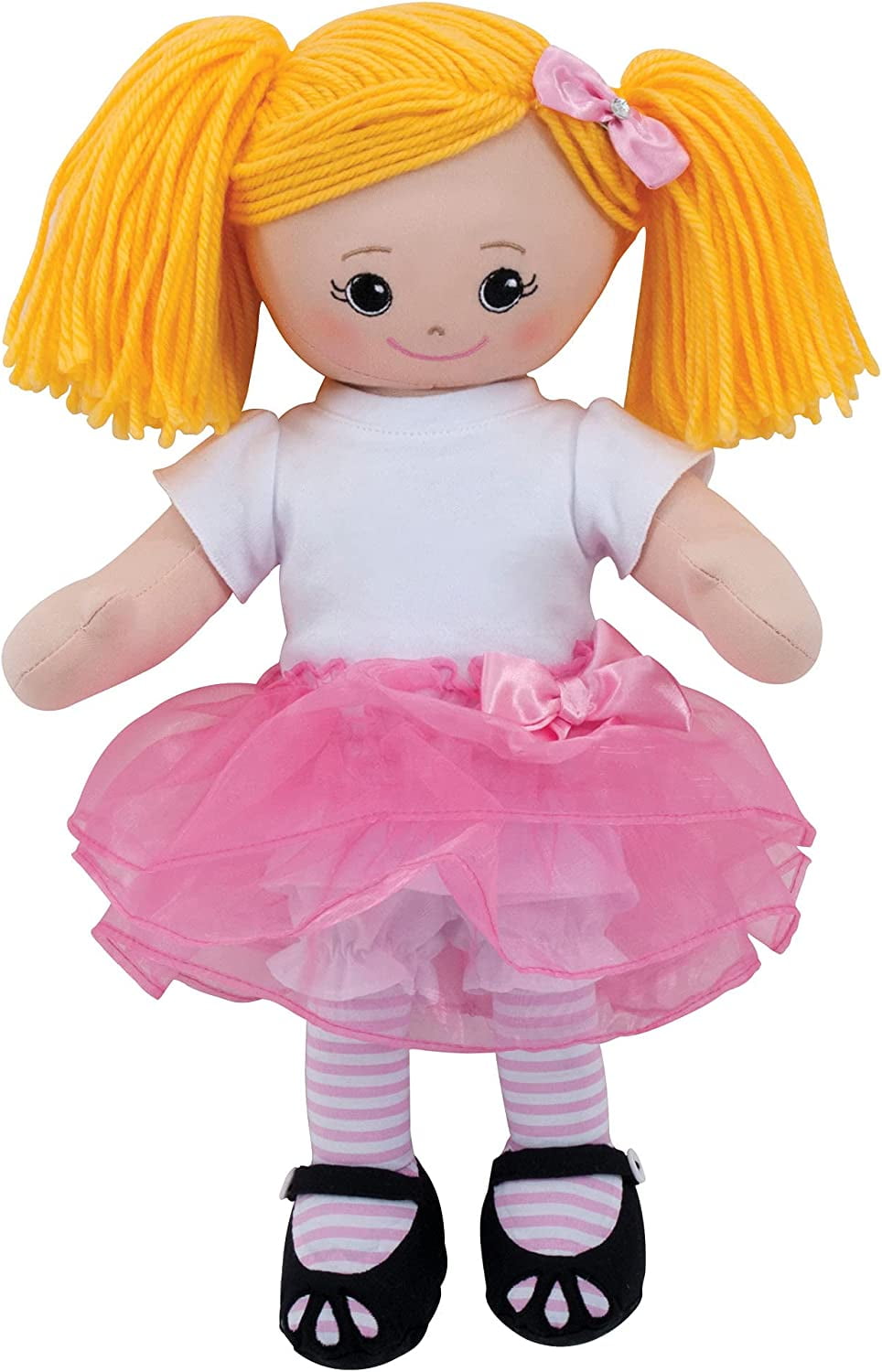 Personalized Ballerina Doll With Tutu and Hair Clip