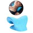 thumbnail image 3 of Relajante de cuello y hombros para reducir el dolor, camilla cervical, dispositivo de tracción cervical para la alineación de la columna cervical, color azul, 3 of 12