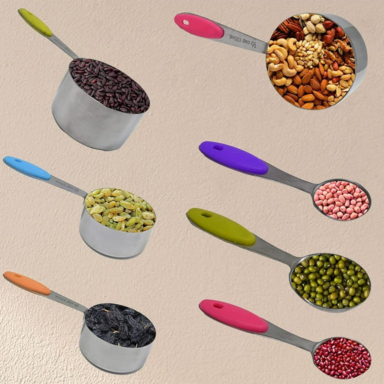 Stainless Steel Measuring Cups Spoons Set Accurate Measure for