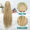 thumbnail image 2 of 613 Color Braided Wigs for Black Women Transparent HD Full Lace Knotless Box Braided Wigs Cornrow Braids Synthetic Lace Front Braided Wigs with Baby Hair Handmade Faux Locs Wig Braided Wigs 36 inches, 2 of 11