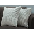 thumbnail image 2 of Pillows Set Of 2 18 X 18 Square Accent Sofa Couch Bedroom Polyester Blue, 2 of 3