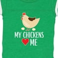 thumbnail image 4 of Inktastic My Chickens Love Me Boys or Girls Baby Bodysuit, 4 of 5