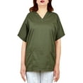 thumbnail image 3 of Unisex Men/Women V-Neck Scrub Cotton Uniforms Medical Hospital Nursing Shirt Top, 3 of 3