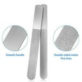 thumbnail image 3 of 5Pcs Metal Diamond Nail File Sets for Women Men Silver Stainless Steel Metal Double Side Fingernail Toenail Buffer Filers Emery Boards for Nail Care, 3 of 7