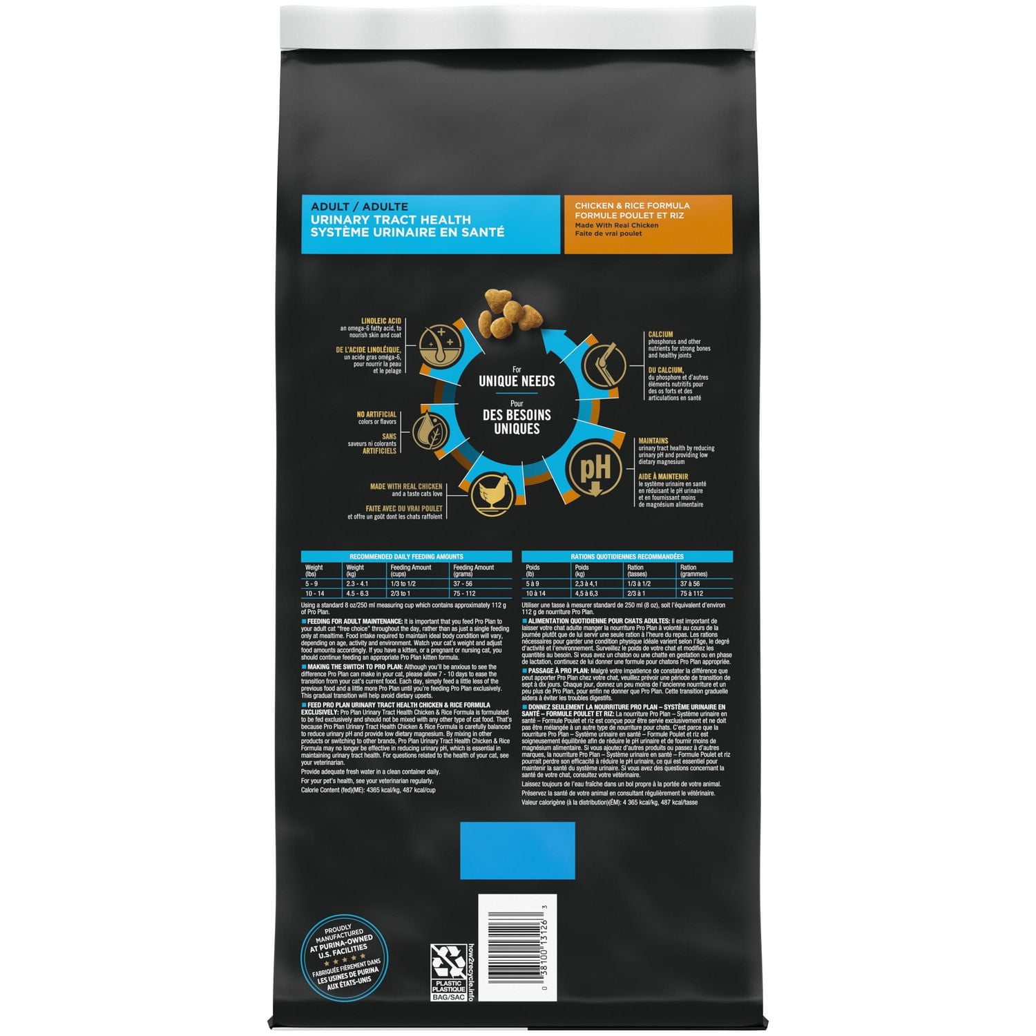 Purina Pro Plan Urinary Tract Health Chicken & Rice Formula, Dry Cat Food 3.2kg