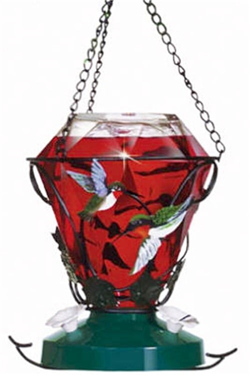 PerkyPet Hummingbird Edition 24 oz Glass Hummingbird Feeder
