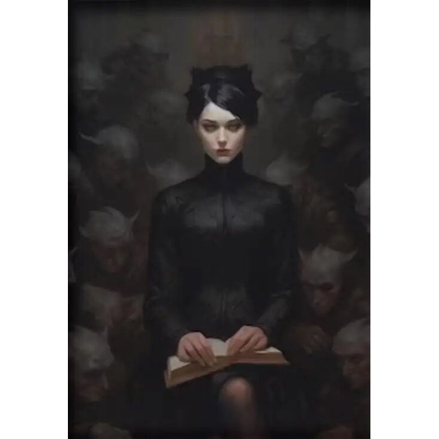 Impresiones de póster de cuervo negro para sala de estar, decoración del hogar, bruja gótica Victoriana, pintura de lienzo de gato negro, arte de pared