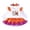 czb# White238, variant on CUZIBR Girls Halloween Outfits Pumpkin My 1St Halloween Print Ruffle Long Sleeve Bodysuit Layered Tulle Skirt Bow Headband Three Piece Party Wear For Toddler 1 12 Months,Purple,3-6 Months