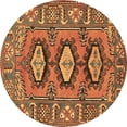 thumbnail image 1 of Ahgly Company Indoor Round Persian Brown Traditional Area Rugs, 8' Round, 1 of 4