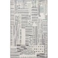thumbnail image 1 of Bashian S185-IV-5X8-ST283 5 ft. x 7 ft. 6 in. Chelsea Collection Contemporary 100 Percent Wool Hand Tufted Area Rug, Ivory, 1 of 1