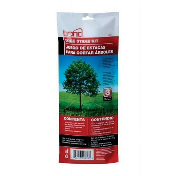 Bond 10 in. H Black Plastic Tree Stakes