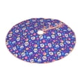 thumbnail image 2 of Bingfone Christmas Tree Skirt Mat Christmas Decoration Interior 30" -colorful Skull flower leaf, 2 of 6