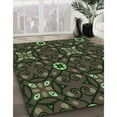 thumbnail image 3 of Ahgly Company Machine Washable Indoor Rectangle Transitional Fern Green Area Rugs, 8' x 12', 3 of 7