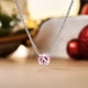 thumbnail image 3 of JeenMata Hermoso Collar con Colgante de Solitario con Piedra Natal de Octubre de Corte Redondo de 1 Quilate, Turmalina Rosa, Chapado en Oro Blanco de 18 Quilates, Mujer, Adulto, 3 of 6