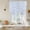 Blue, Sky, Azure, White, variant on Polka Dot Tie Up Curtains 45 Inches Long, Kitchen Window Curtains Over Sink, Blue Modern Geometric Vintage Spots Small Window Curtains Shade Balloon Curtains Valances for Bedroom/Cafe 34"x45"