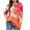 Orange, variant on Floral Sweater for Women Crewneck Long Sleeve Knit Warm Pullover Tops Pink S