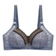 thumbnail image 1 of Gibobby Sujetador grande para mujer, cómodo, antiflacidez, Sexy, para edad media y avanzada, sin anillos de Brasier mujer busto(Azul,44), 1 of 3