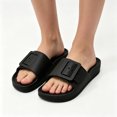 thumbnail image 2 of YOUYEDIAN Sandals for Women Summer Beach Fashion Buckle Deco Comfy Versatile Platform Waterproof Sandals Casual Breathable Open Toe Backless Flat Shoes, 2 of 5
