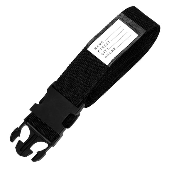 LEORX Elastic Luggage Fastening Strap Luggage Strap Black 1Set for Preventing Falling Off