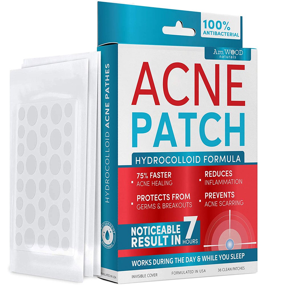 Acne Patches Hydrocolloid Bandages with Salicylic & Hyaluronic Acids