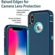 thumbnail image 3 of Entronix Funda Resistente para iPhone X/XS, Triple Capa a Prueba de Golpes y Protección contra Caídas, Color Verde Azulado, 3 of 6