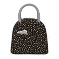 thumbnail image 1 of Easygdp Flower Pattern On Black Bolsa de Almuerzo Insulada Grande, Forro de Aluminio, Diseño Espacioso, a Prueba de Fugas, Ideal para Trabajo, Picnics, Viajes y Actividades al Aire Libre, 1 of 6