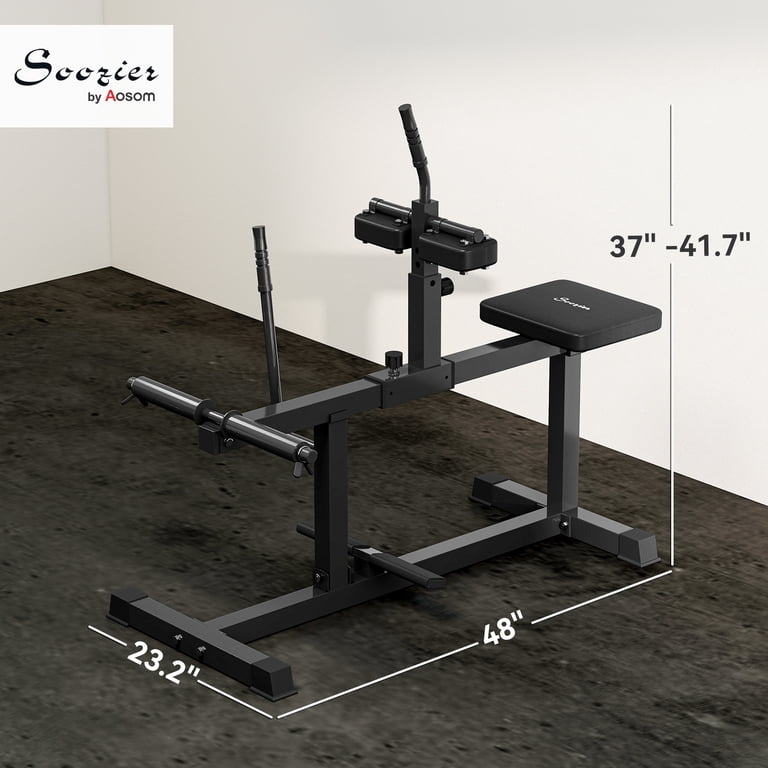 Soozier Adjustable Seated Calf Raise Machine, Black photo 7